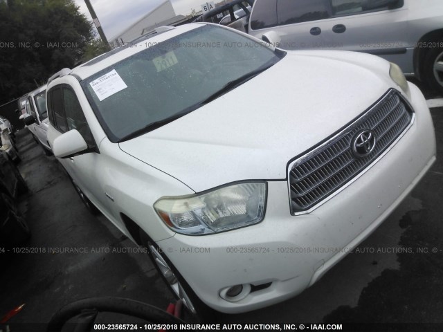 JTEEW44A882005490 - 2008 TOYOTA HIGHLANDER HYBRID LIMITED WHITE photo 1