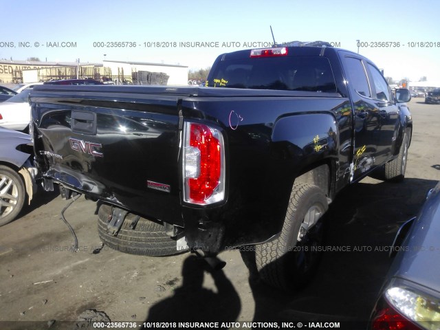 1GTG6BE30F1152911 - 2015 GMC CANYON SLE BLACK photo 4