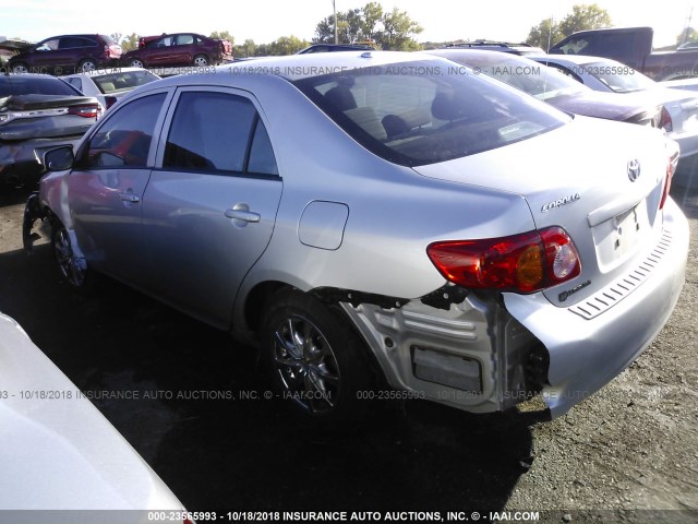 1NXBU4EE0AZ260462 - 2010 TOYOTA COROLLA S/LE/XLE GRAY photo 3