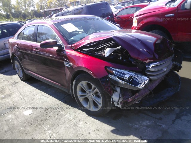 1FAHP2E85JG107262 - 2018 FORD TAURUS SEL MAROON photo 1