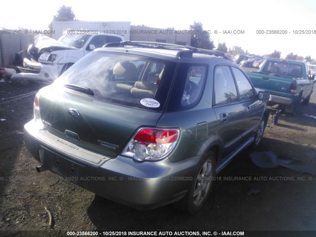 JF1GG63667H814250 - 2007 SUBARU IMPREZA OUTBACK SPORT/OUTBACK SPC GREEN photo 4