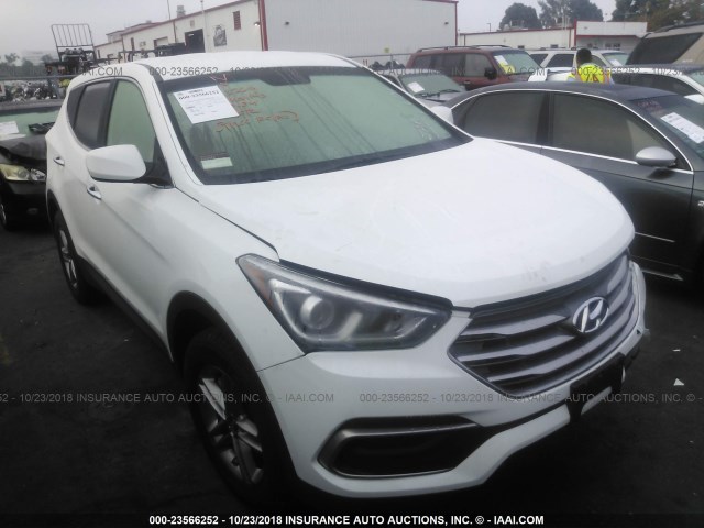 5NMZT3LB2JH053569 - 2018 HYUNDAI SANTA FE SPORT  WHITE photo 1