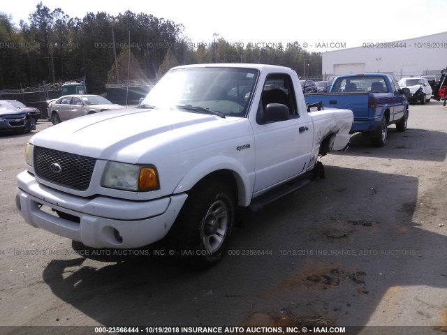 1FTYR10U63PA57283 - 2003 FORD RANGER WHITE photo 2