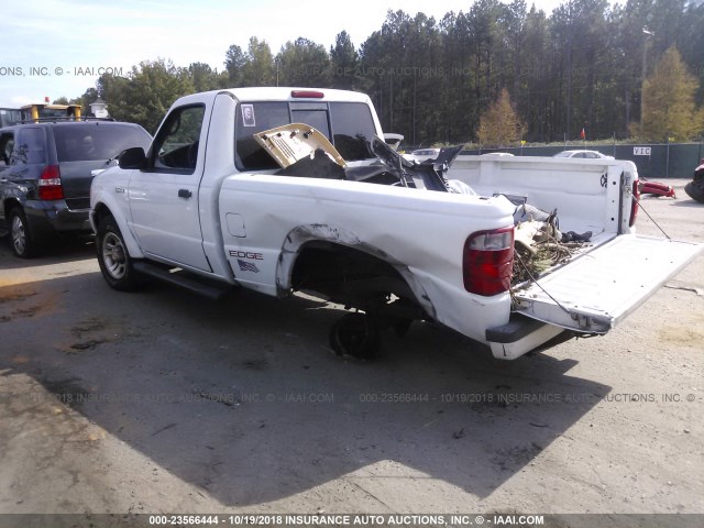 1FTYR10U63PA57283 - 2003 FORD RANGER WHITE photo 3