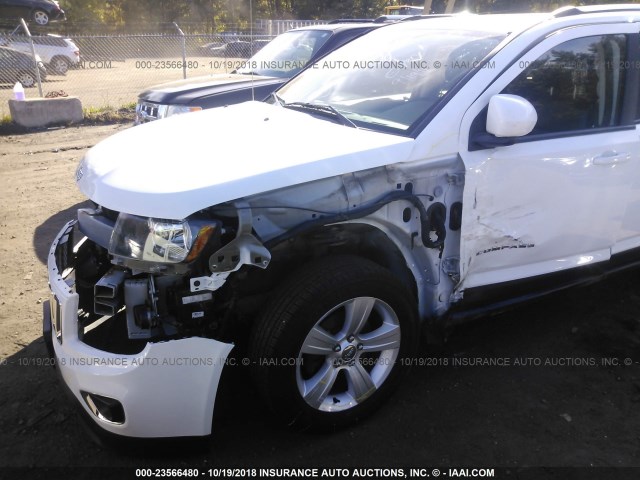 1C4NJDEB4FD177415 - 2015 JEEP COMPASS LATITUDE WHITE photo 6