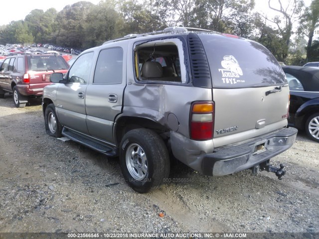 1GKEC13T31J196394 - 2001 GMC YUKON GRAY photo 3