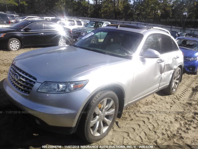 JNRAS08U74X108893 - 2004 INFINITI FX35 GRAY photo 2