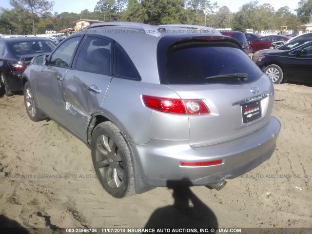 JNRAS08U74X108893 - 2004 INFINITI FX35 GRAY photo 3