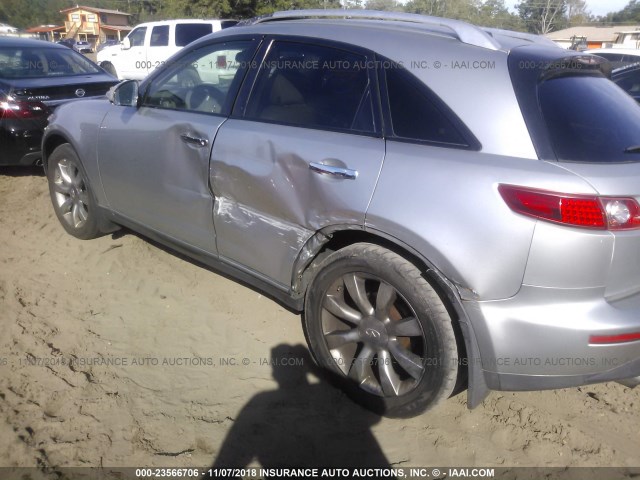 JNRAS08U74X108893 - 2004 INFINITI FX35 GRAY photo 6