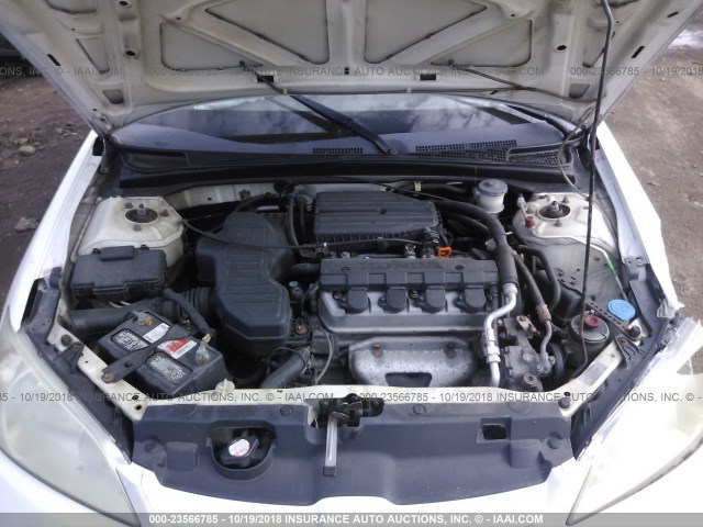 1HGES16355L029640 - 2005 HONDA CIVIC DX VP Ağ foto 10