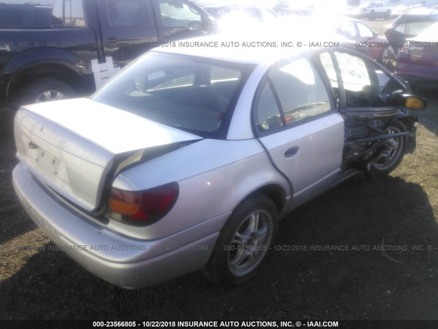 1G8ZH52842Z132140 - 2002 SATURN SL1 SILVER photo 4