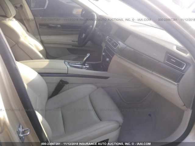 WBAKB83509CY61356 - 2009 BMW 750 LI GOLD photo 5