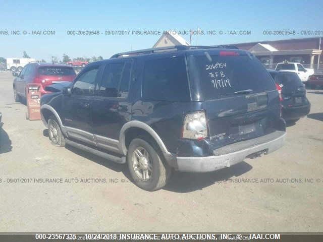 1FMZU63E02ZC35398 - 2002 FORD EXPLORER XLT Dark Blue photo 3