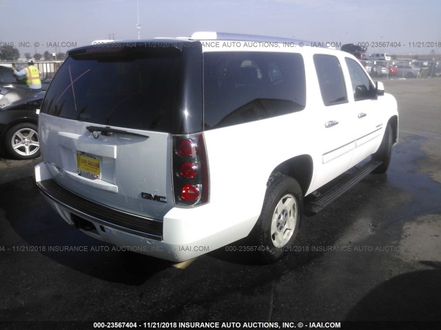 1GKFK66867J303667 - 2007 GMC YUKON XL DENALI WHITE photo 4