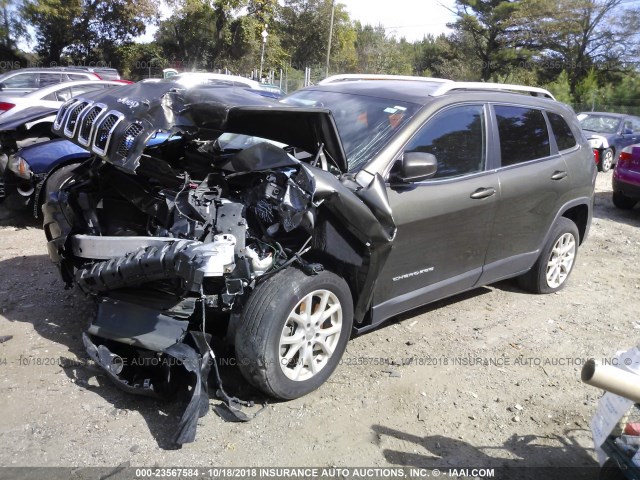 1C4PJLCB9FW506152 - 2015 JEEP CHEROKEE LATITUDE Pewter photo 2