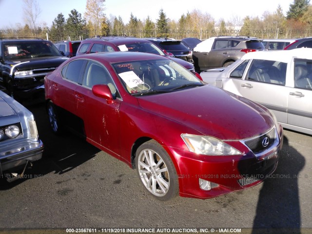 JTHBE262175014855 - 2007 LEXUS IS 350 RED photo 1