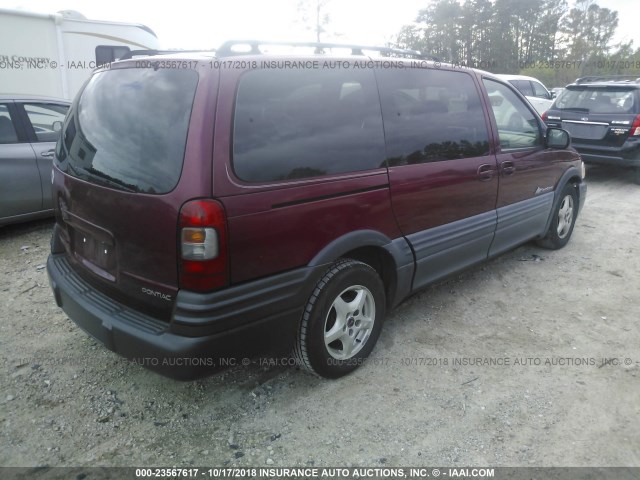 1GMDV23E55D133323 - 2005 PONTIAC MONTANA MAROON photo 4