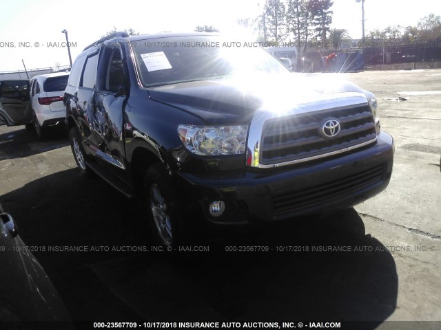 5TDBY5G13FS123178 - 2015 TOYOTA SEQUOIA SR5 BLACK photo 1