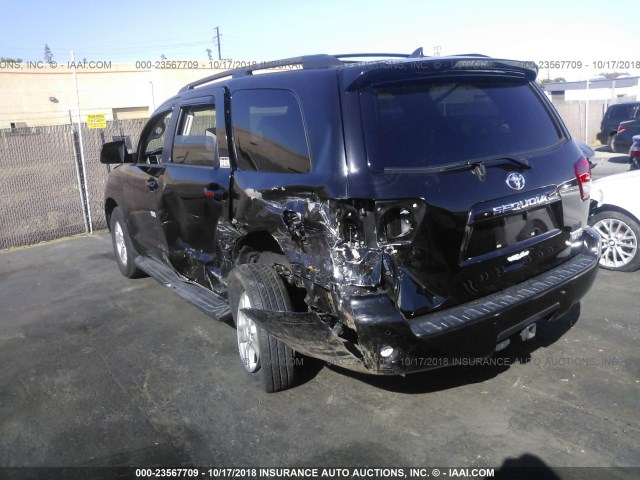 5TDBY5G13FS123178 - 2015 TOYOTA SEQUOIA SR5 BLACK photo 3