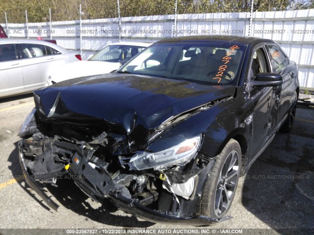 1FAHP2E8XEG133734 - 2014 FORD TAURUS SEL BLACK photo 6