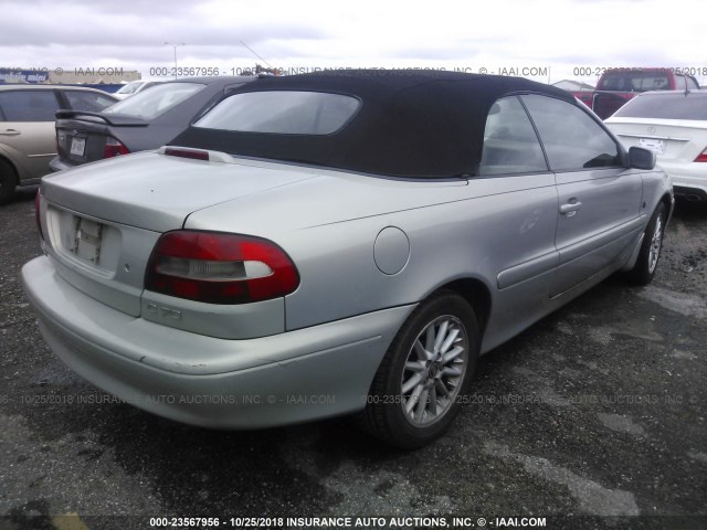 YV1NC53D5YJ008474 - 2000 VOLVO C70 TURBO SILVER photo 4