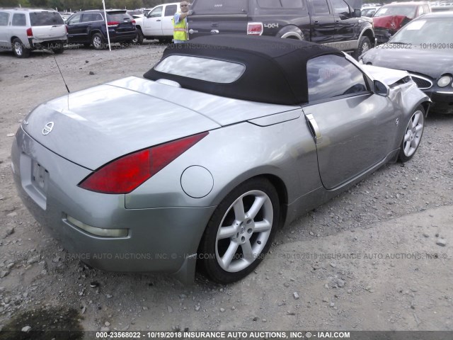 JN1AZ36A35M751897 - 2005 NISSAN 350Z ROADSTER SILVER photo 4