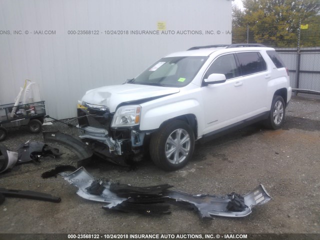 2GKFLNE3XH6293091 - 2017 GMC TERRAIN SLE WHITE photo 2