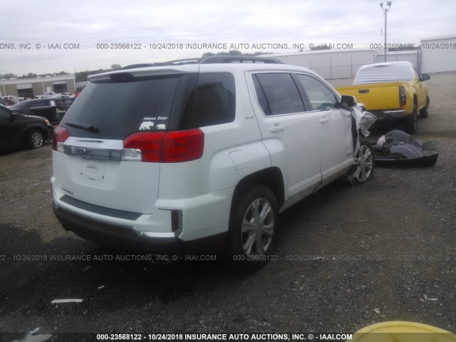 2GKFLNE3XH6293091 - 2017 GMC TERRAIN SLE WHITE photo 4