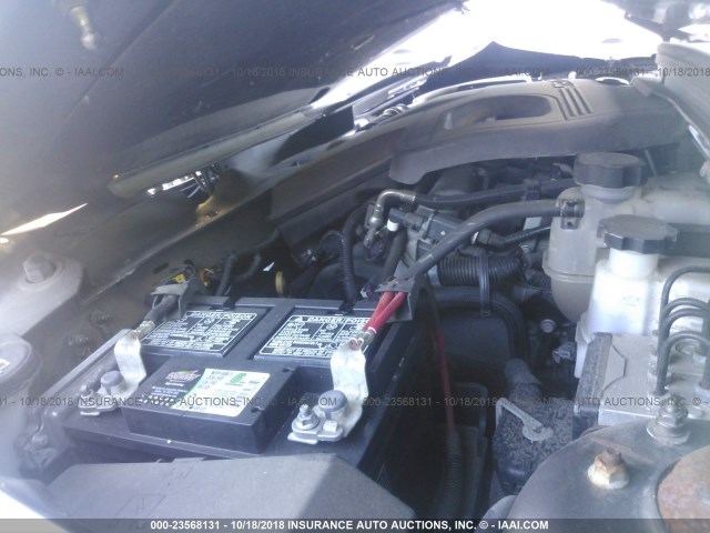 1G1ZC5EB5AF244322 - 2010 CHEVROLET MALIBU 1LT GRAY photo 10