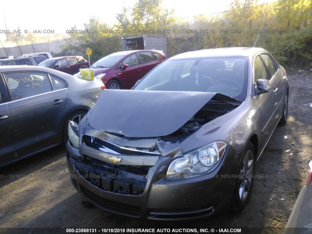 1G1ZC5EB5AF244322 - 2010 CHEVROLET MALIBU 1LT GRAY photo 2
