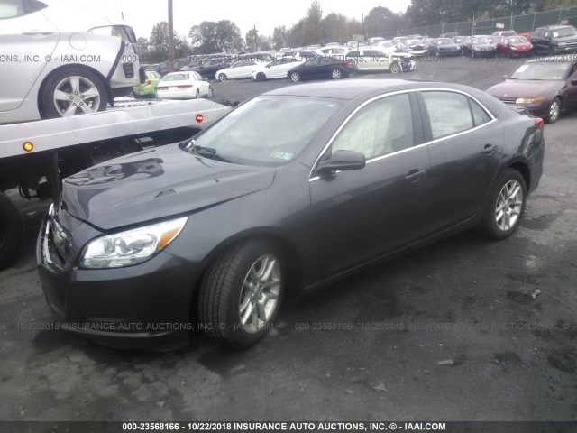 1G11D5RR6DF113163 - 2013 CHEVROLET MALIBU 1LT GRAY photo 2