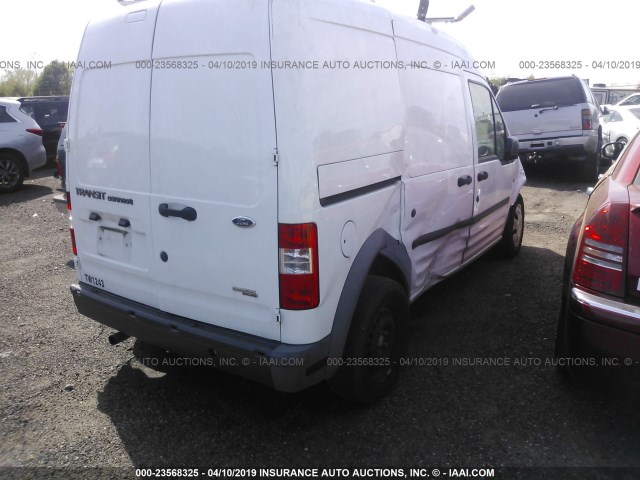 NM0LS7ANXDT175660 - 2013 FORD TRANSIT CONNECT XL WHITE photo 4