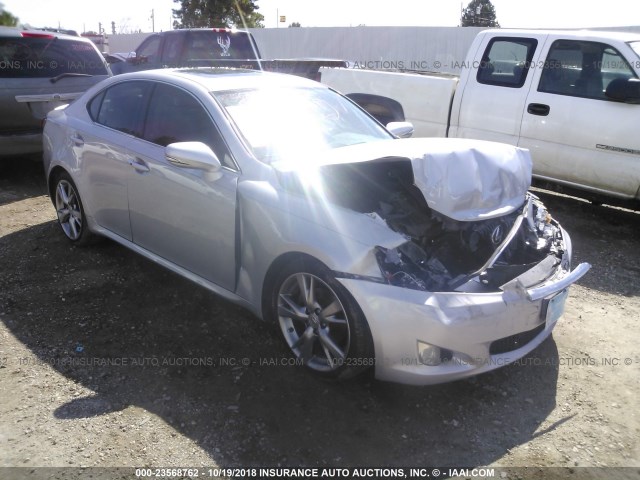 JTHBF5C27A5111956 - 2010 LEXUS IS 250 SILVER photo 1