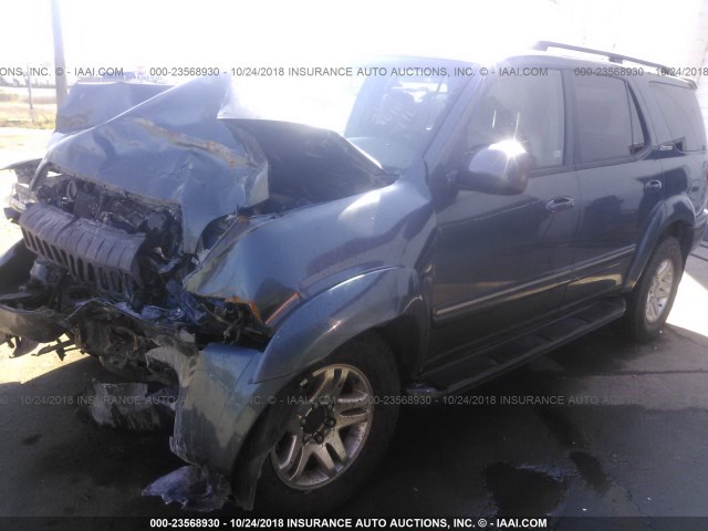 5TDBT48A46S266308 - 2006 TOYOTA SEQUOIA LIMITED BLUE photo 2