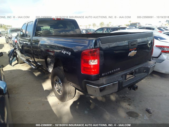 1GC4KZBG9AF126902 - 2010 CHEVROLET SILVERADO K3500 BLUE photo 3