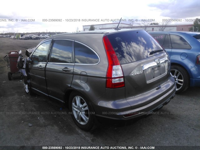 5J6RE4H78BL075459 - 2011 HONDA CR-V EXL BROWN photo 3