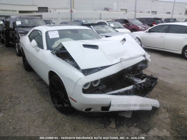 2C3CDZAG6HH501522 - 2017 DODGE CHALLENGER SXT WHITE photo 1