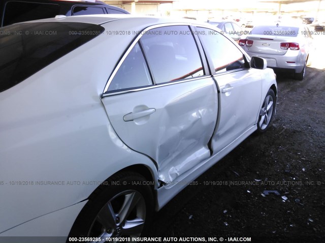 4T1BF3EK4AU502843 - 2010 TOYOTA CAMRY SE/LE/XLE WHITE photo 6