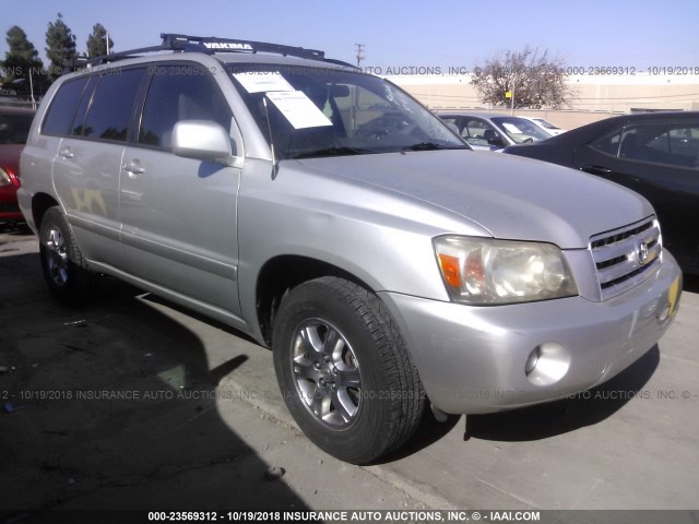 JTEDP21A140028696 - 2004 TOYOTA HIGHLANDER LIMITED SILVER photo 1