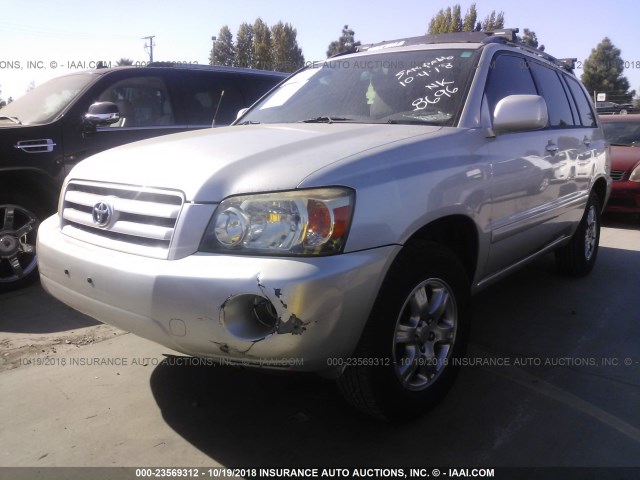 JTEDP21A140028696 - 2004 TOYOTA HIGHLANDER LIMITED SILVER photo 2