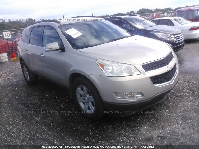 1GNKRGED7BJ204155 - 2011 CHEVROLET TRAVERSE LT GOLD photo 1