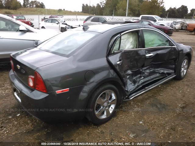 1G1ZD5E0XCF254052 - 2012 CHEVROLET MALIBU 2LT GRAY photo 4