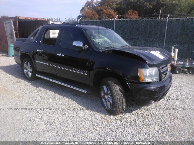 3GNTKGE77CG125672 - 2012 CHEVROLET AVALANCHE LTZ BLACK photo 1