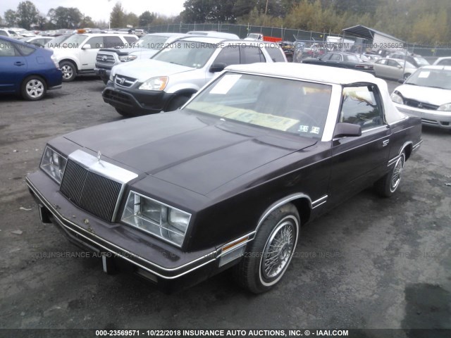 1C3BC55D0CG162395 - 1982 CHRYSLER LEBARON MEDALLION BROWN photo 2