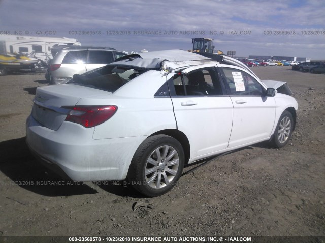 1C3CCBBB6DN695161 - 2013 CHRYSLER 200 TOURING თეთრი ფოტო 4