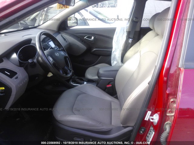 KM8JUCAG1FU958521 - 2015 HYUNDAI TUCSON LIMITED/SE RED photo 5