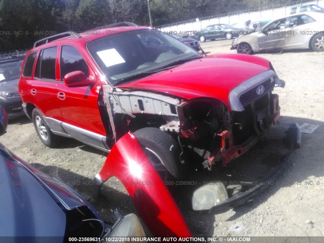 KM8SC13D43U538231 - 2003 HYUNDAI SANTA FE GLS/LX RED photo 1