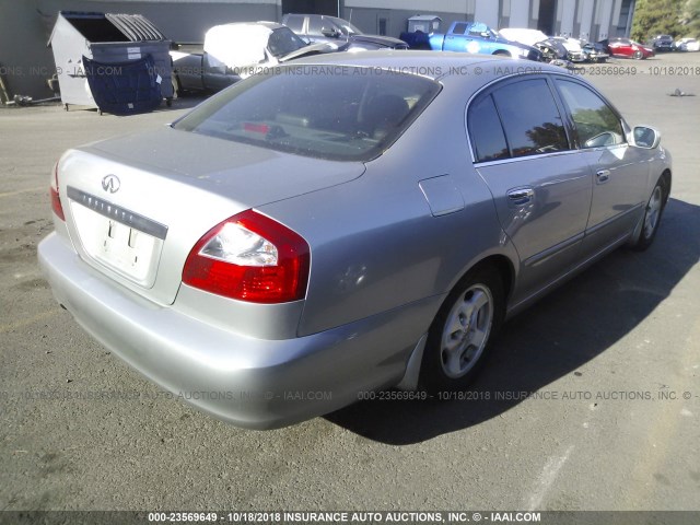 JNKBF01A52M007695 - 2002 INFINITI Q45 GRAY photo 4