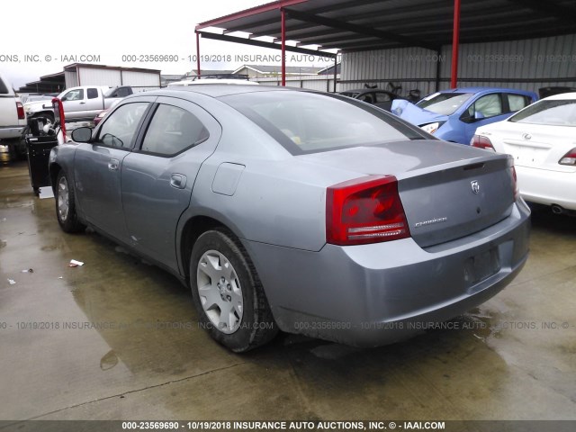 2B3KA43R87H831762 - 2007 DODGE CHARGER SE/SXT GRAY photo 3