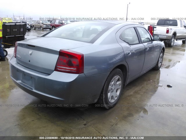 2B3KA43R87H831762 - 2007 DODGE CHARGER SE/SXT GRAY photo 4